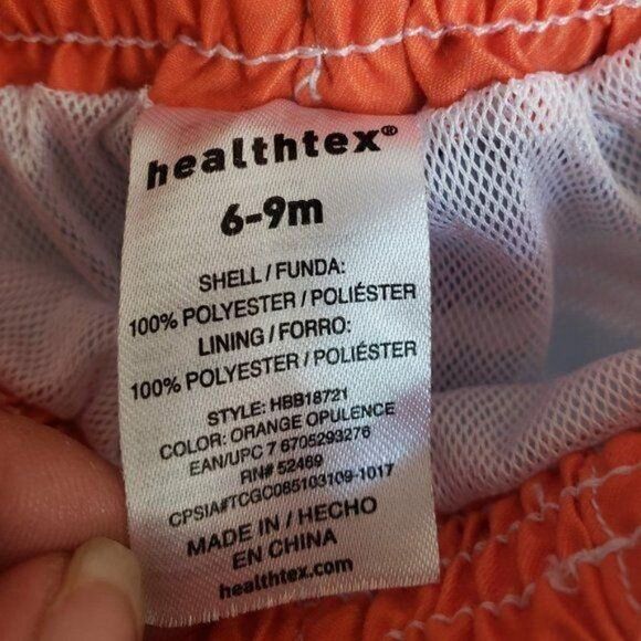 Baby Boy Swim Trunks 6-9 months Healthtex Pullup Striped Swimwear Clearance - Picture 4 of 5